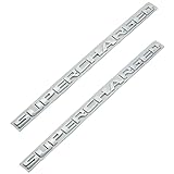 2X Supercharged Letter Emblem Metal Badges Nameplate Logo (Chrome)