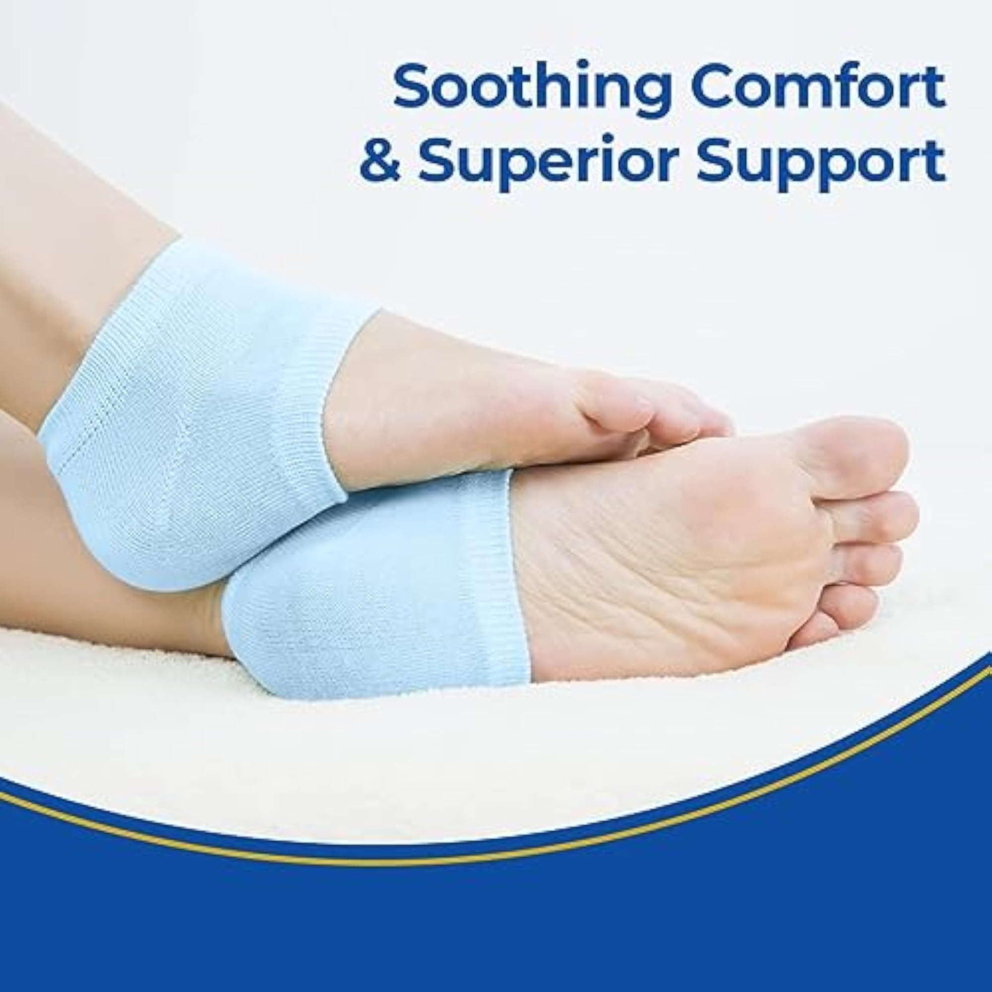 Gel Heel Socks for Cracked Heels, Foot Care