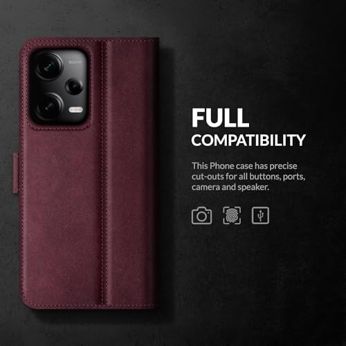 Housse Xiaomi Redmi Note 12 Pro Plus 5G avec blocage RFID et support vidéo intégré