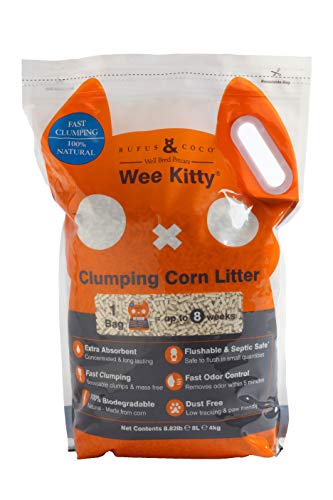 Rufus & Coco WeeKitty | Natural Flushable Clumping Cat Litter | Low Tracking