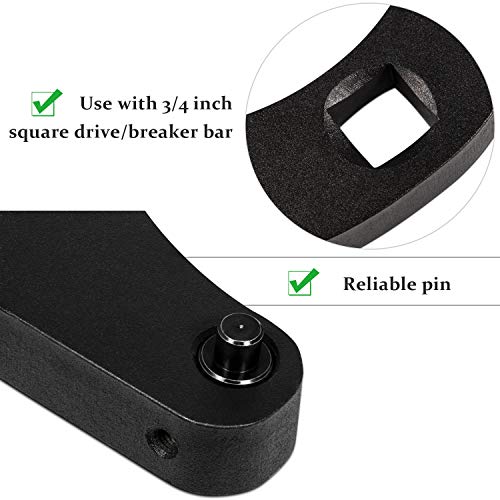 1266 Adjustable Gland Nut Wrench for Hydraulic Cylinders on Most Farm and Construction Equipment, Case 480E/580/580D/580 SE/580 ck/180 Backhoe, Case 1150h dozer, Bobcat cylinders, Hyd Cyl and etc.