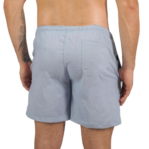 Kit 3 Short De Linho Masculino Básico Mauricinho Premium Lavado Short Linho Praia