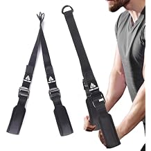 Tricep Rope Cable Attachment Adustable Length 24-54 Inch ,Ideal Alternative for 27 36 48 Inch Long Tricep Ropes, Greater Range of Motion,Pull Down Rope Extension Straps Cable Crossover Accessories
