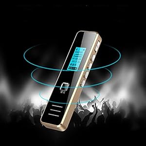 Digitale spraakrecorder 8GB-dictafoon Met MP3-speler Spy Recorder Voice Activated Recorder Ruis oplaadbare reductie…