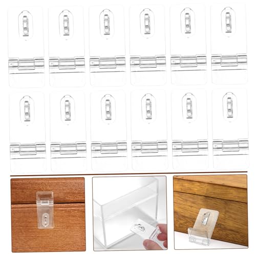 Image of DOITOOL Sets Plastic Hasp Latches Lock Acrylic Lock for Jewelry Boxes Small Jewelry Box Buckle