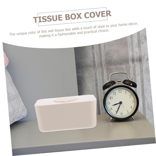 Boîte à lingettes silicone beige Cabilock étanche distributeur rectangulaire de lingettes