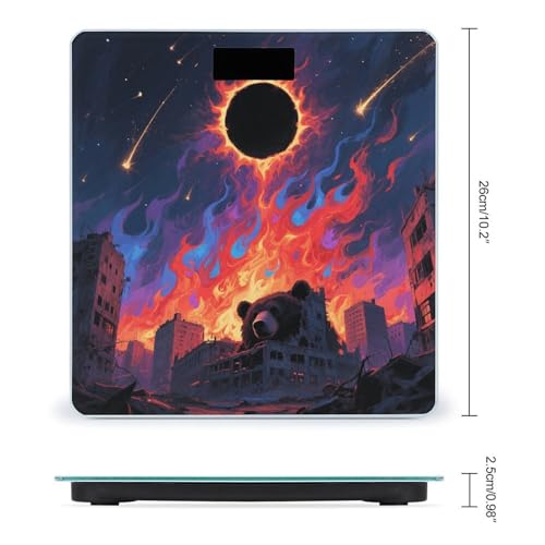 Báscula Digital de Baño Boho Sun con Pantalla LCD y Vidrio Templado miniatura 2