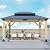GARTOO 13’x15’ Outdoor Wooden Gazebo - Patio Galvanized Steel Gazebo with Double Vented Roof, Heavy-Duty Cedar Wood Gazebo for Garden, Lawn, Poolside, Backyard Deck