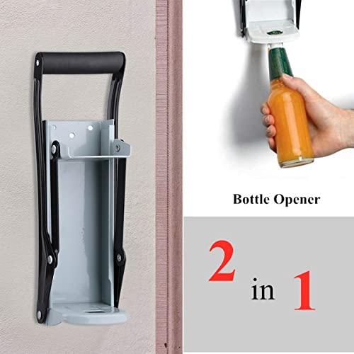 Can Crusher with soft easy grip handle,16oz Wall Mounted Home Dispensing Can Crusher Smasher Beer Soda Cans Crushing Recycling Tool,durable - Thumbnail 4
