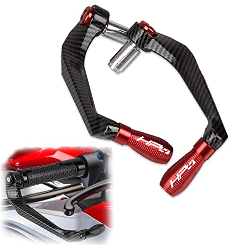 Protège-mains moto carbone Rosso pour leviers de frein BMW S1000RR HP4