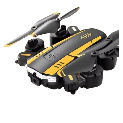 Dron T6 8k Profesional 4K HD con GPS, cámara, evitación de obstáculos, fotografía aérea, flujo óptico, cuadricóptero plegable, 10000 m(Yellow Dual 1B)