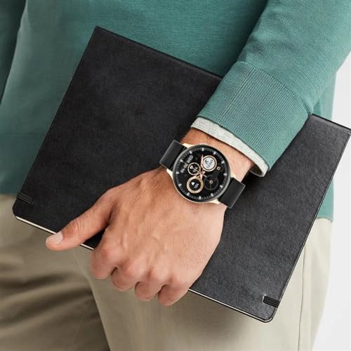 TS TAC-SKY Heren Smart Horloge 360 * 360 Bluetooth Telefoongesprek Vrouwen Smartwatch HD Digitale Lichaamstemperatuur Monitor Sport Waterdichte Horloges (Kleur: Zwart Goud) - Afbeelding 7