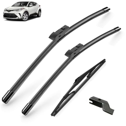 Balais d'essuie-glace Toyota CHR revêtus pour un essuyage silencieux premium