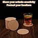 100Pcs Cork Coasters for Drinks, Bulk Blank Coasters DIY Crafts, 3.54inch Tea or Coffee Cork Coaster, Round Heat Resistant Bar Cup Mat for Home Tabletop Decoration DIY