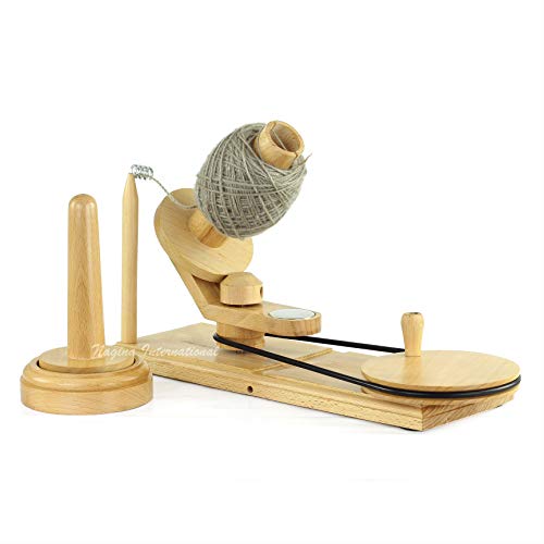 Hand Operated Premium Crafted Knitting & Crochet Ball Winder | Knitter's Gifts Center Pull Ball Winder | Nagina International #TOP5
