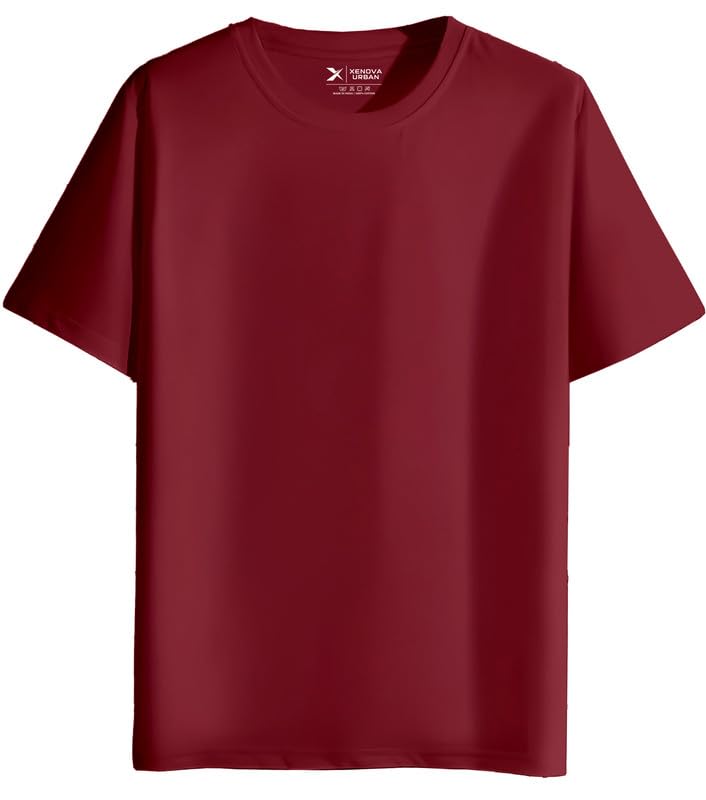 XENOVAURBAN Unisex Regular Cotton Solid Color Tshirt