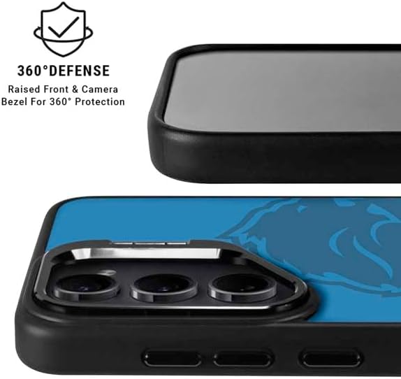 Skinit Kickstand Phone Case Compatible with Galaxy S25 Ultra - Officially Licensed NFL Detroit Lions Double Vision Design