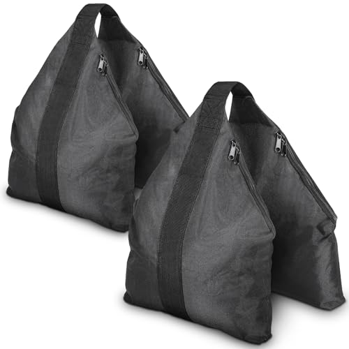 120LB Set of 2 Heavy Duty Sandbag Weights for Photography Light Stands, Weighted Sand Bags for Backdrop Supports, Pop-Up Canopy Tents, Tripods & Outdoor Equipment, Secure Base for Windy Condition