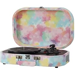 Crosley CR8009B-TD Discovery Vintage Valise Tourne-Disque Bluetooth entrée/Sortie 3 Vitesses Tie-Dye - Les Beatles, Paul McCartney, John Lennon, RIngo Starr, George Harrison Crosley CR8009B-TD Discovery Vintage Valise Tourne-Disque Bluetooth entrée/Sortie 3 Vitesses Tie-Dye – Image 7