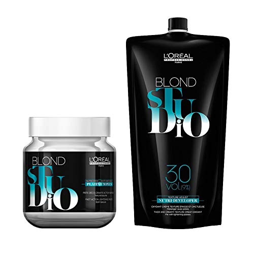 Blond Studio Platinum Plus Lightening Paste 500g + 9% Nutri Developer 1Ltr