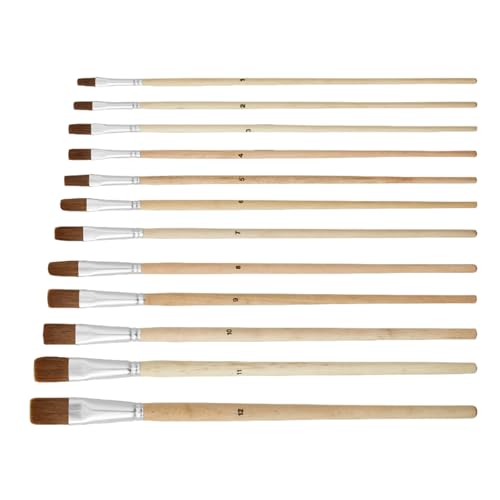 Juego De Pinceles Pintura 12 Uds. Acrílicos Cepillo Juego Lobo Suministros Dibujo para Pintar
