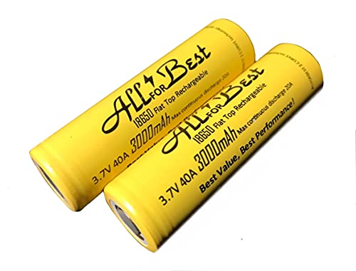 SOOCOOL Genuine Flat Top AllForBest-3000mAh with SamSungCore Inside(2 Packl)