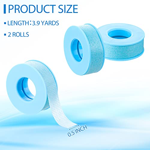 Nuanchu 2 Rolls Silicone Tape Blue Silicone Tape Reusable Adhesive Waterproof Silicone Tape (0.5 Inch X 3.9 Yards) #TOP1