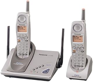 Panasonic KX-TG5202M GigaRange Supreme 5.8 GHz DSS Expandable Cordless Phone with Dual Handsets