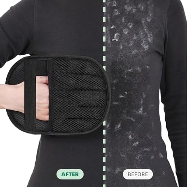 3 Pcs Pet Hair Removal Glove Set for Dog and Cat, Electrostatic Pet Hair Remover for Couch, Clothes, Carpet, Bed, and Furniture Stick with Pet Hair (2Pcs Gloves +1Pcs Brush)-5xlvlwDO