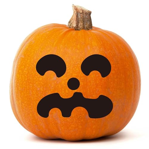 Guaber 8X/Set Pumpkins Expressions Stickers Halloween Stickers Funny Self-Adhesive Stickers Halloween Decorative Stickers thumb #6