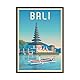 WALL EDITIONS Art-Poster Bali - Olahoop Travel Poster - Format 50x70 cm