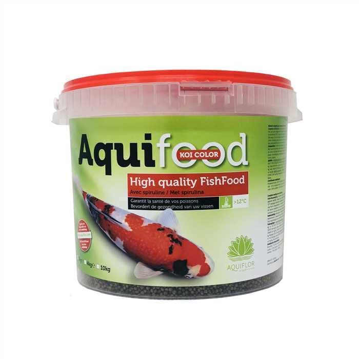 Aquifood FishFood 10Kg 4-5mm - Nourriture pour carpes koïs et Poissons d'étang