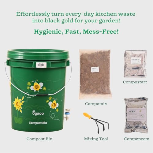 Image of Ugaoo Home Compost Bin to Convert Kitchen Waste Into Fertilizer, 20 Litre (Set of 1)