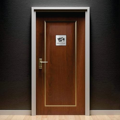 Image of KEEP OUTSIDE Room Sign 6 INCH * 6 INCH Self-Adhesive Sign for Business Office Corporate Hotel Company Factory Club Commercial Malls.