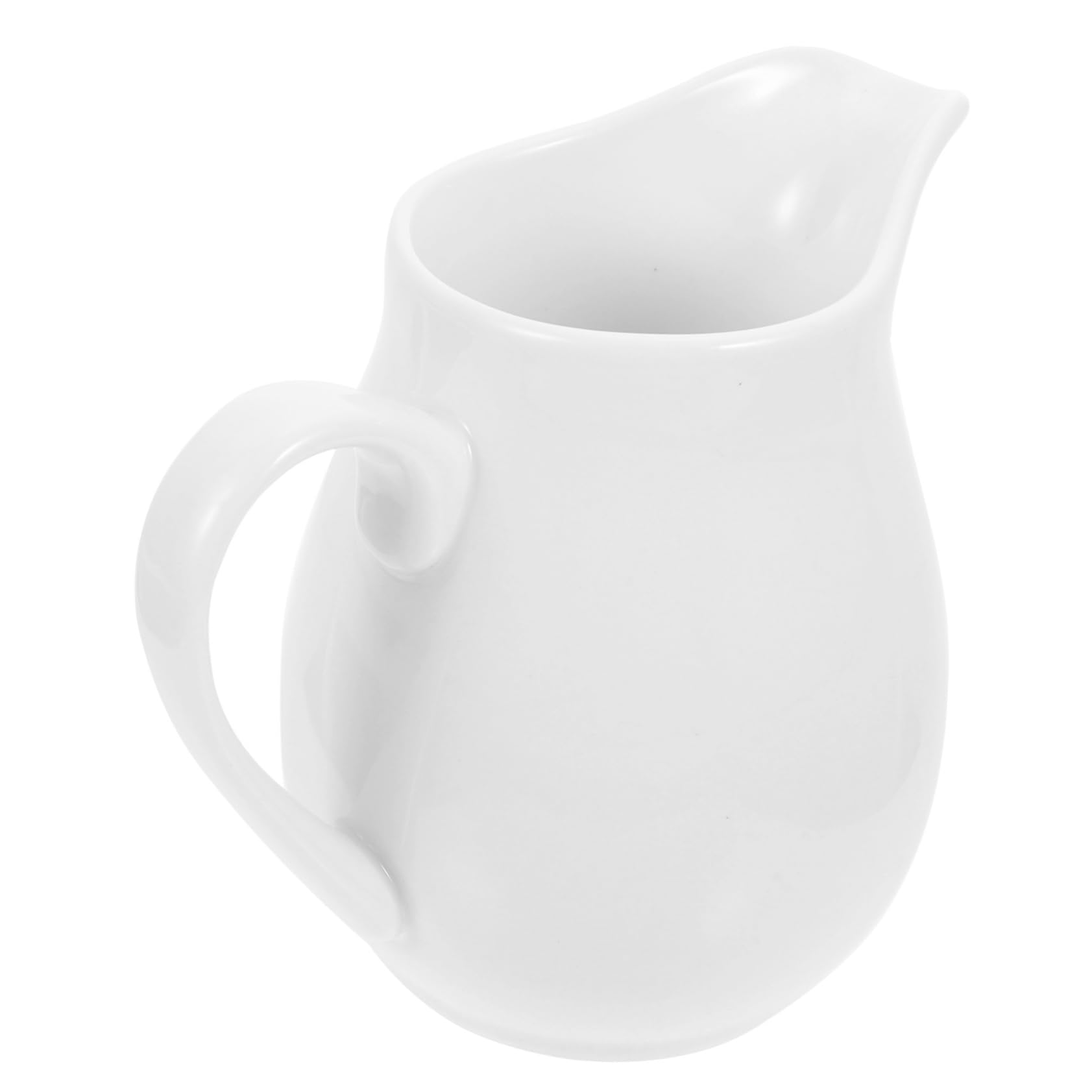 GRIRIW Ceramic Milk Jug Condiment Dispenser Coffee Milk Condiment Containers Vinegar Sauce Cup Espresso Pitcher Porcelain Pitcher Soy Sauce Bowls Small Pitcher Jug Boat White Ceramics