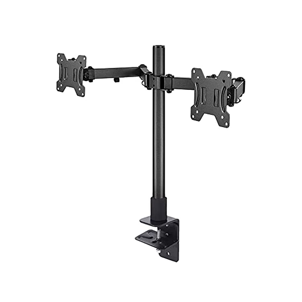 VOLO Dual Monitor Stand - Height-Adjustable Arm Mount/Dual Monitor Desk Mount Stand/ Heavy-Duty Adjustable Monitor Arms, 17-32" Monitor Stand for 2 LCD Screens (Color: Black) (B096YK7HG7) Amazon Price History, Amazon Price Tracker