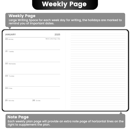 Maaibok PD810HESZYHXJZ23A01 2025 Planner - Weekly Monthly Planner 2025 thumb #3