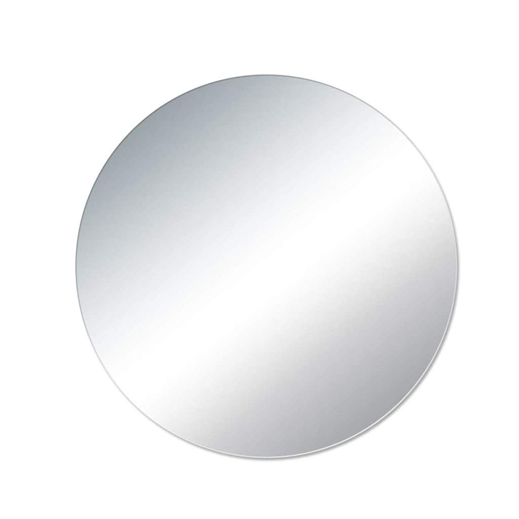 Specchio Espejo de baño Redondo a prueba de explosiones, de pared, sin perforaciones, 40 x 40/50 x 50/60 x 60/70 x 70 cm, Simple (Tamaño: 70 cm) (60 cm)