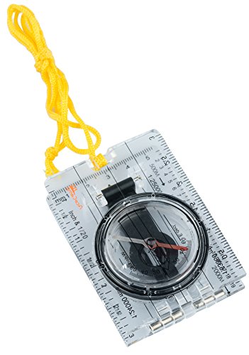 Brújula plegable para mapas AceCamp de bolsillo miniatura 2