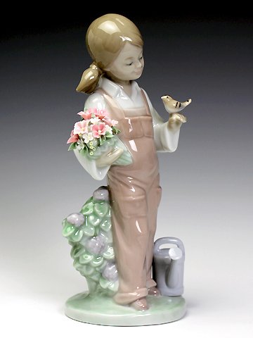 Amazon.co.jp: リヤドロ(Lladro) 花と少女 小鳥と話す少女 #5217