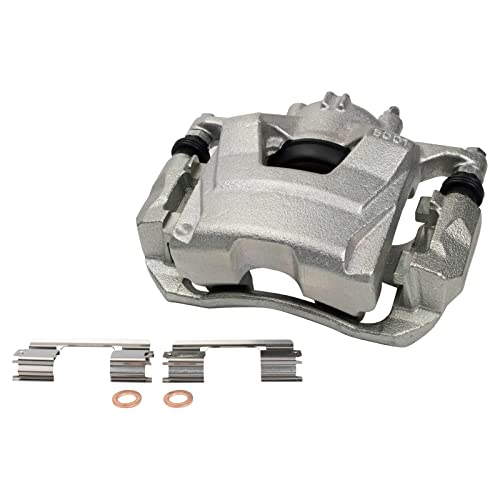 Image of TRQ Front Left Brake Caliper w /Bracket Drivers Side | For 2011-2015 Chevrolet Cruze 2016 Cruze Limited 2012-2017 Sonic