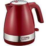 DeLonghi(デロンギ) De'Longhi電気ケトル アクティブ シリーズ イタリアンデザイン 1.0L ワンプッシュオープン 異物混入防止フィルタ 見やすい水量計 電源コードホルダー [パッションレッド] ファミリー登録で3年保証