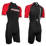 camaro shorty wetsuit Features: HIGH STRETCH NEOPRENE - Qualität doppelt kaschiert GLIDE- SKIN Bündchen für leichten Ein- und Ausstieg Flachnaht- Konstruktion hinterlegter Reißverschluss mit Zippbandversorgung am Rücken 3,0 mm Neopren an Armen, Beinen und Körper für maximale Bewegungsfreiheit und gute Isolation hinterlegter Reißverschluss mit Zippbandversorgung am Rücken Klettverschuss am Kragen