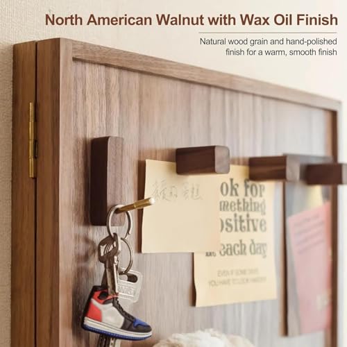 Wooden Decorative Breaker Box Cover with Shelf & Hooks, Wall-Mounted Electrical Panel Cover, Flip-Up Switch Box, Stylish Home Decor (23.6x27.6in)