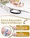 Feraco Copper Magnetic Bracelet for Men Women, 99.99% Pure Copper Cuff Bangle with 11X Effective Neodymium Magnets, Adjustable Jewelry Gifts (Set of 2)