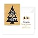 Canopy Street Faux Gold And Black Christmas Cards / 24 Holiday Greeting Cards / 6 Seasonal Designs / 4 5/8