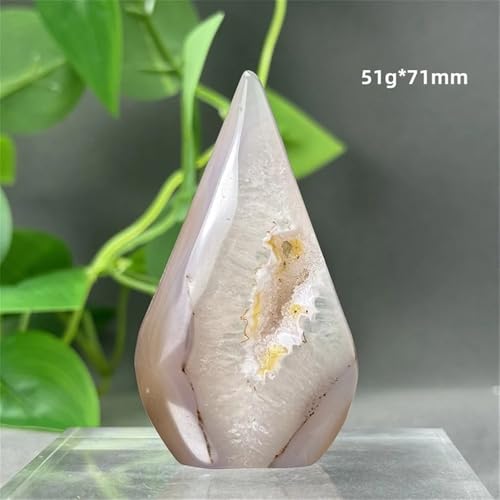 Géode d'agate rose violette, cadeau idéal en pierre de cristal naturelle - 3