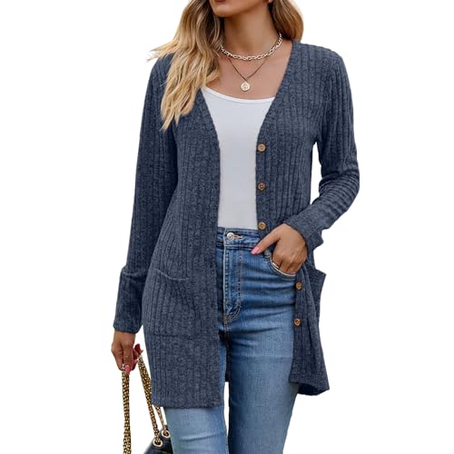 Image of Witsmile Womens 2026 Spring Fashion Cardigan Lightweight Soft Knit Long Top