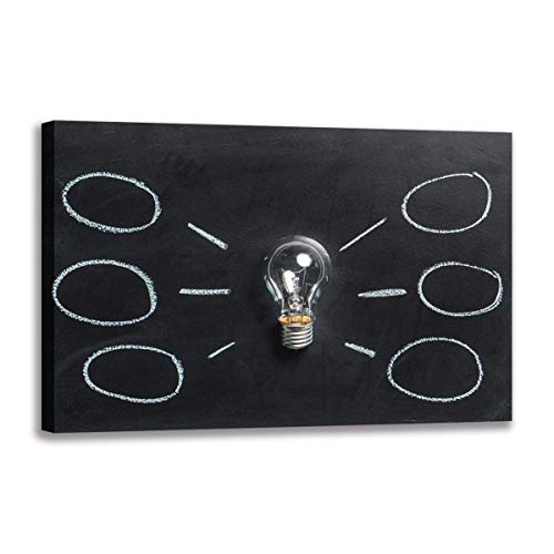 Five-Seller Bombilla De Luz Graffiti Impresiones En Lienzo Arte De La Pared Pinturas Al óleo Imágenes para Decoraciones del Hogar Arte Moderno De Giclee (Sin Marco,40_x_60_cm)