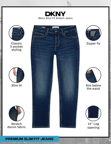 DKNY Jeans for Men - Premium Soft Slim Fit Mens Stretch Jeans2